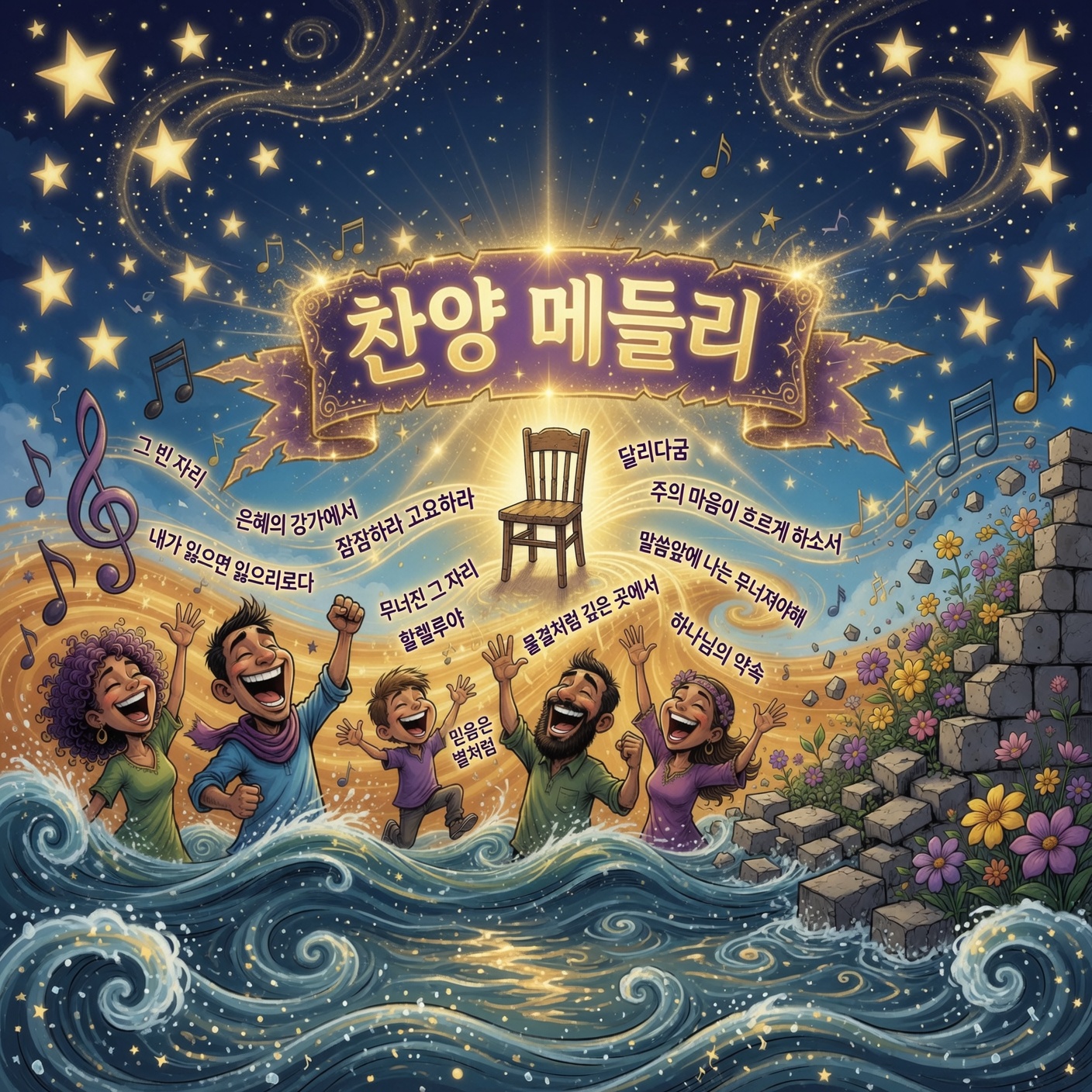 찬양 모음 12곡 — 무너진 자리에서 별처럼 빛나는 믿음까지